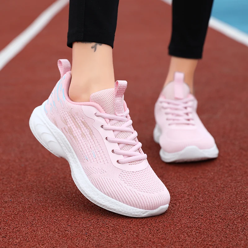 Outdoor Casual Sports Shoes Women MD Sole Breathable Soft Running  Jogging Training Trend Sneakers 35-41