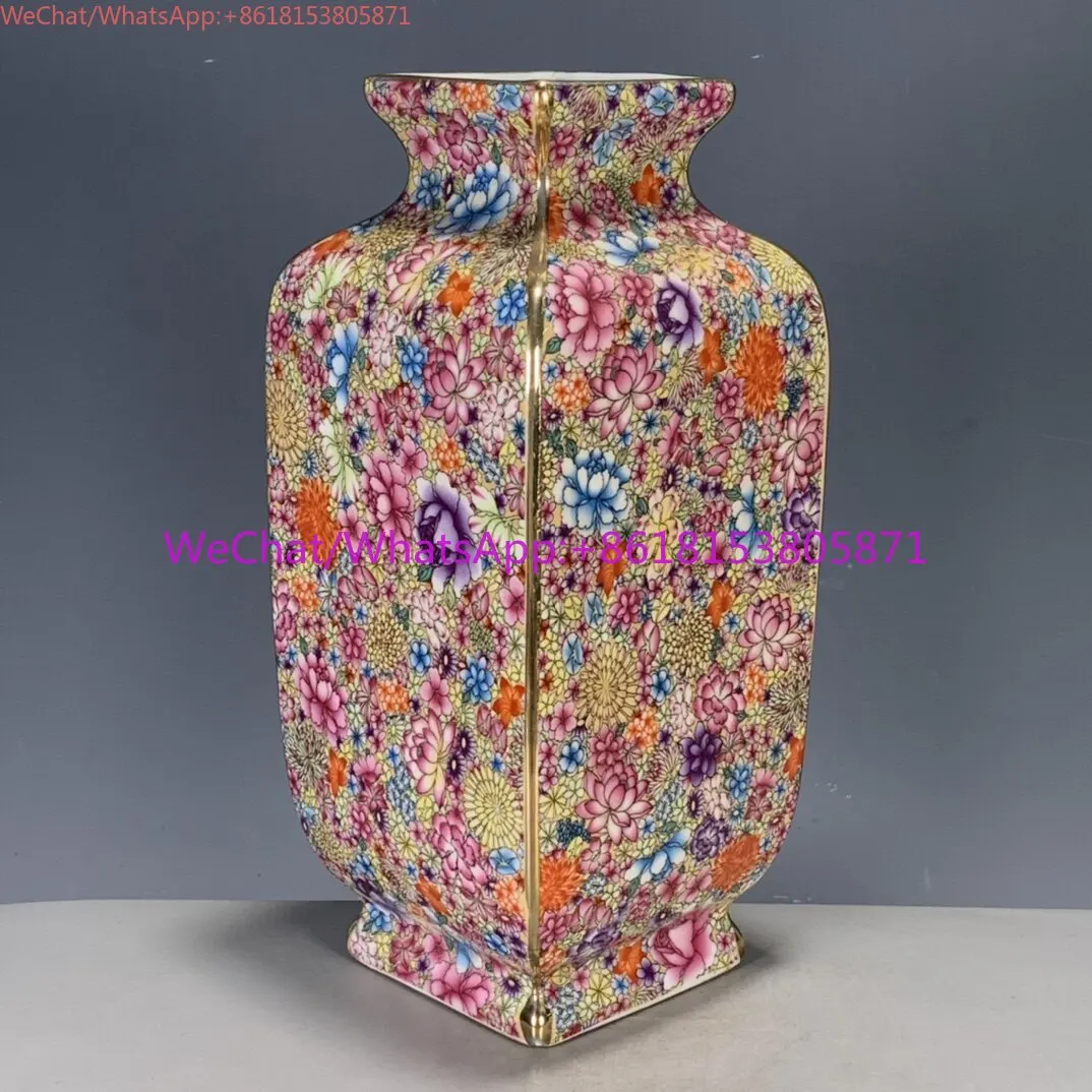 Old Objects Antique Porcelain Collection Imitation Qing Dynasty Qianlong Year Enamel Color Wanhua Color Gold Pastel Color