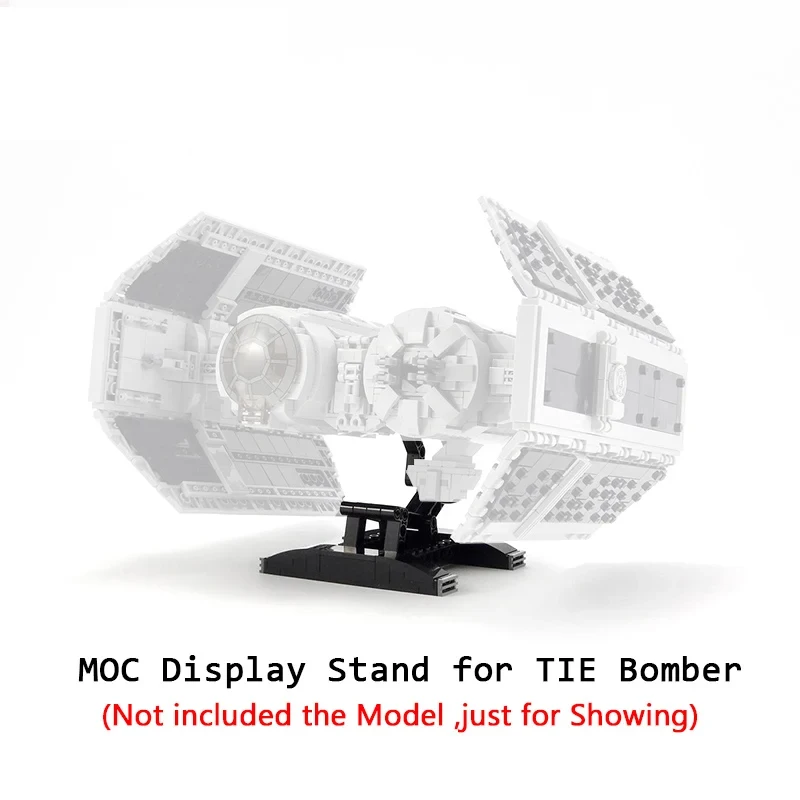 MOC TIE Bomber Fighters 75347 Display Stand TIE Advanced X1 Model Bracket Building Blocks DIY Showing Bricks Children Toy Gift