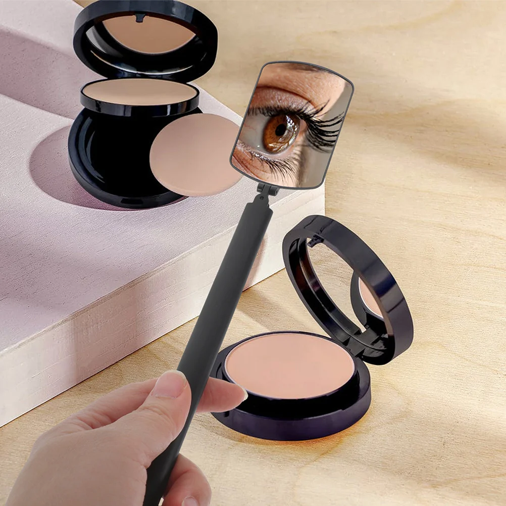 

1Pair Eyelash Extension Mirror Clear Glass Handheld Lash Tech Tool Foldable Multi-Angle View for Precise Grafting Results