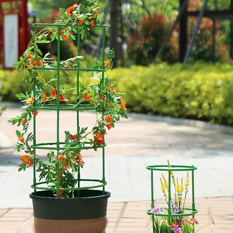 Tomato Trellis For Pots High Quality Round Tomato Support Portable Gardening Supplies Adjustable Flower Trellis Brackets