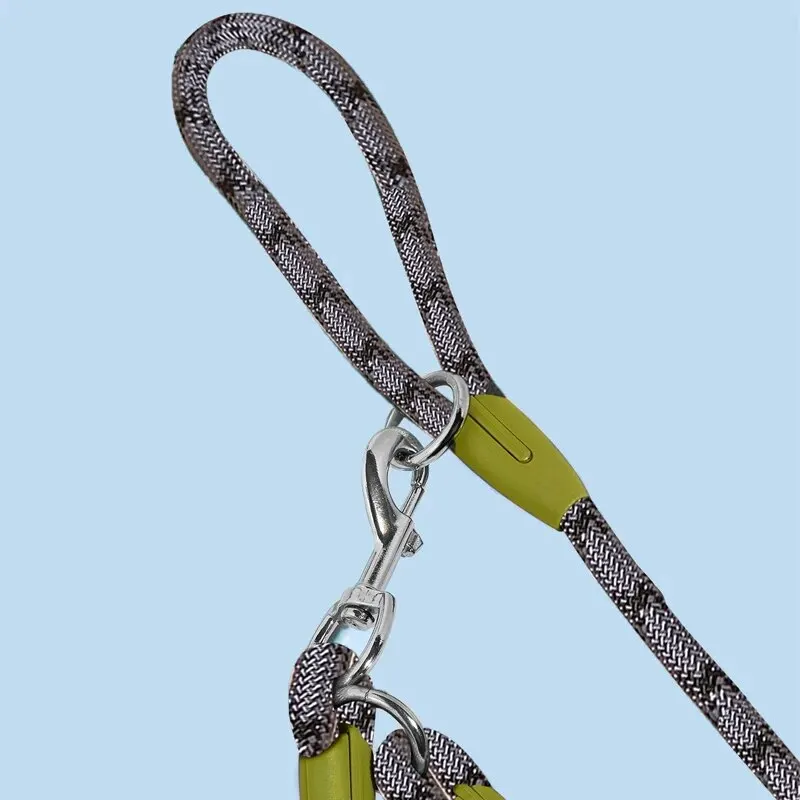 Reflective Nylon Leashes Pet Dog Chain Traction Rope Lead for Running Free Hands Rope Chain for Small Medium Large Dog Chihuahua