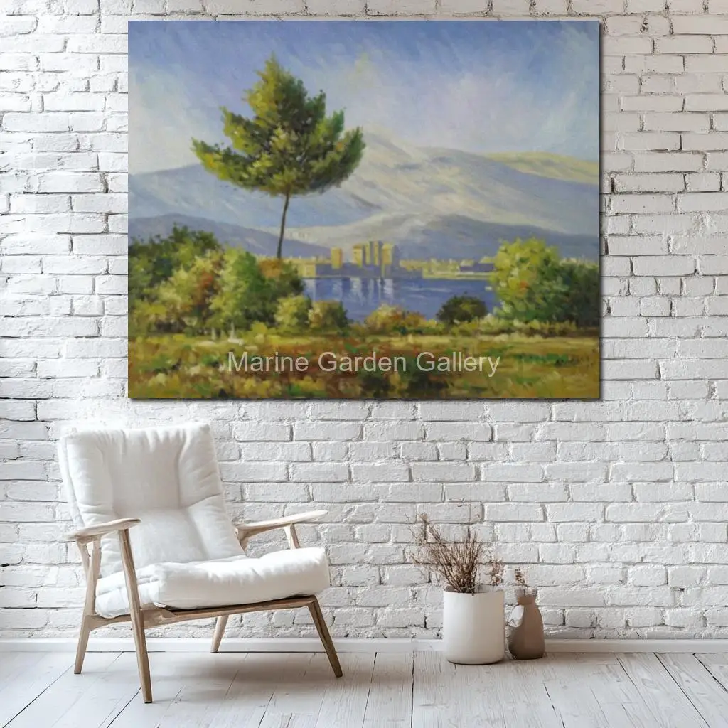 Cap Antibes Claude Monet Oil on Canvas Handmade Wall Art Large Abstract Masterpiece Decor for Dining Room