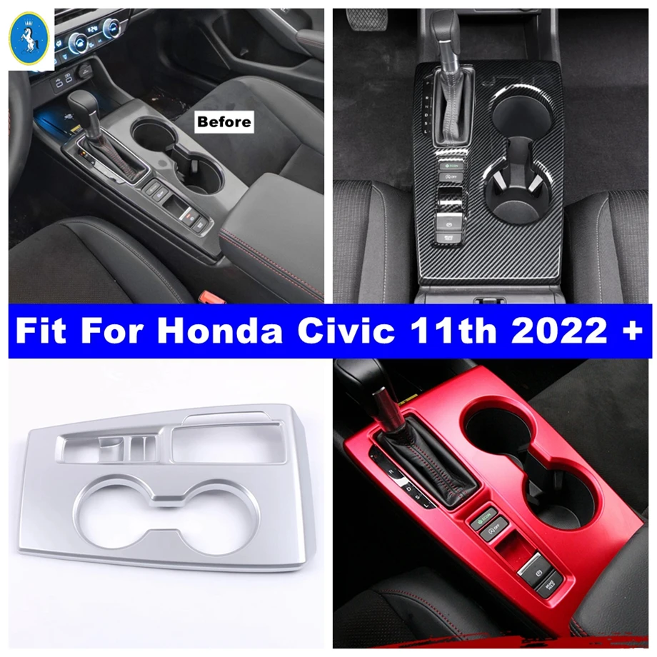 

Auto Center Control Decor Panel Cover Trim For Honda Civic 11th 2022 2023 Stalls Gear Box Shift Frame Accessories Interior Kit