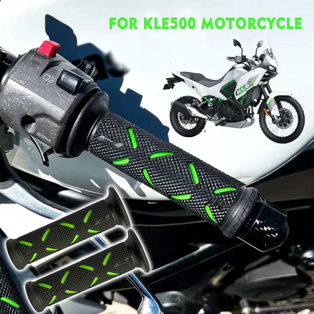 22MM Universal Motorrad Lenkergriffe Gummi Modifikationszubehör Moto-Griffe für Kawasaki KLE500 KLE 500 KLE