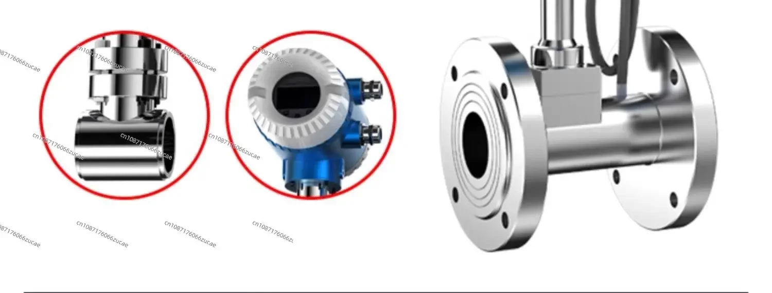 Intelligent Steam Vortex Flowmeter Meter Nitrogen Hydrogen Argon Oxygen Compressed Air Gas Liquid Sewage