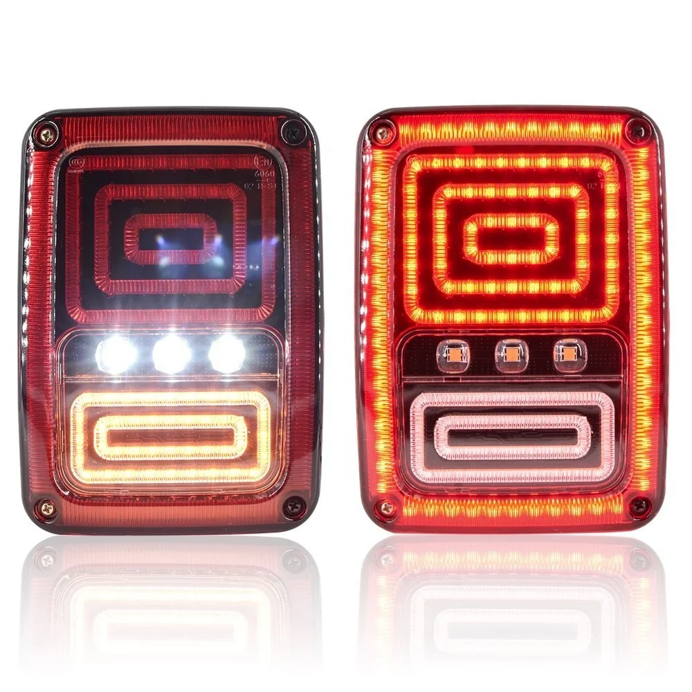 for Jeep Parts Led Tail Light for Wrangler JK 4WD Accessories JK JKU 07-17