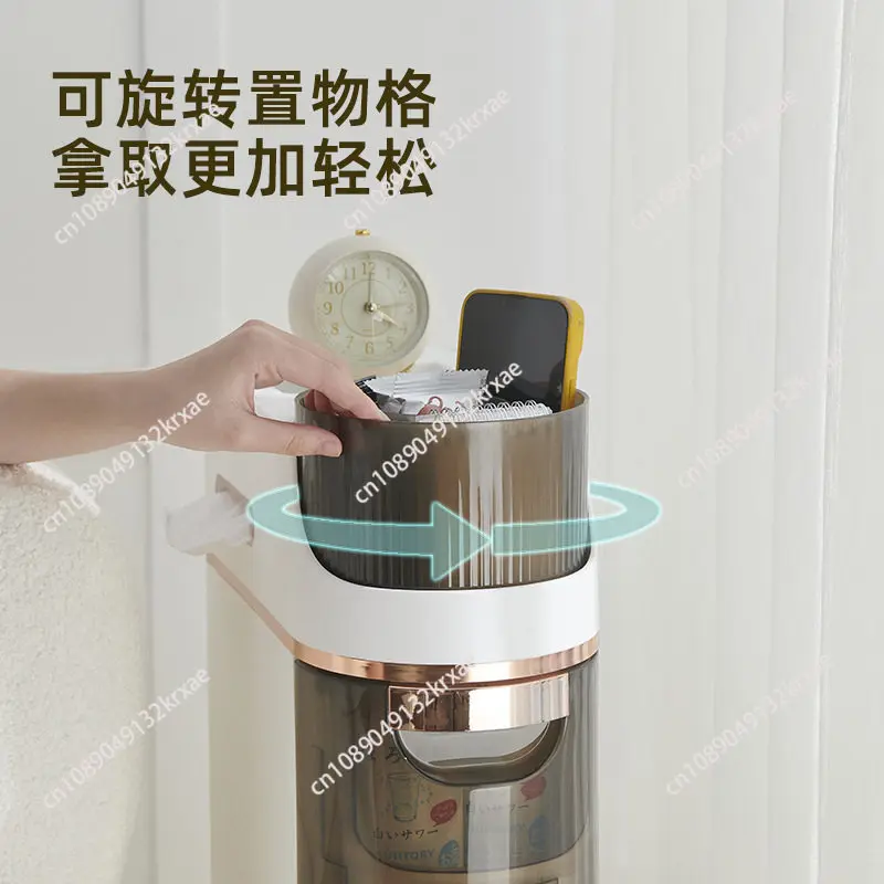 Bathroom crevice storage rack, bathroom storage artifact, household kitchen, living room, bedroom, narrow crevice floor storage