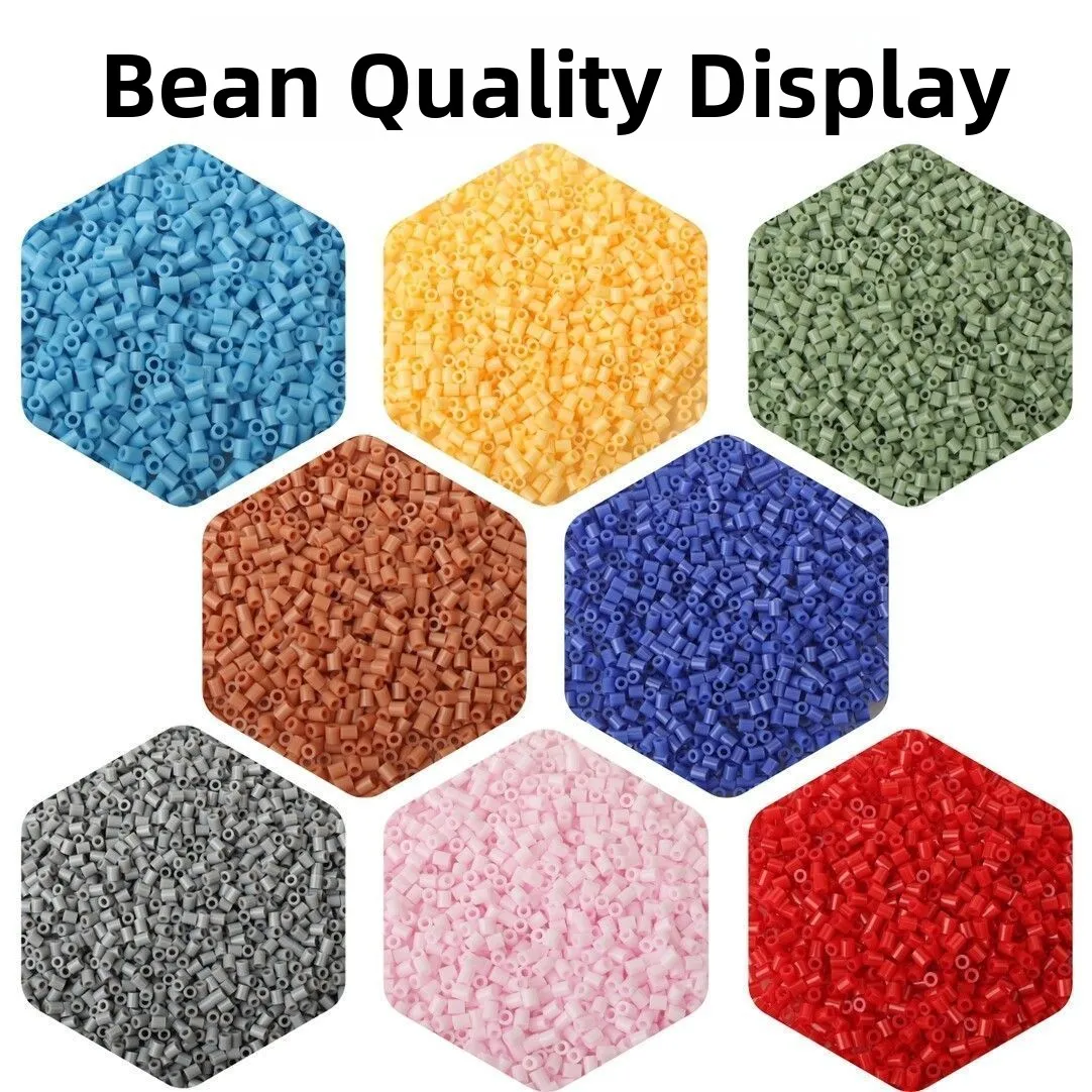 Full Color 221pcs Bean Building Blocks Set Independent Bag Packaging Complete Bean Assembly Tools for Creative Play And Learning