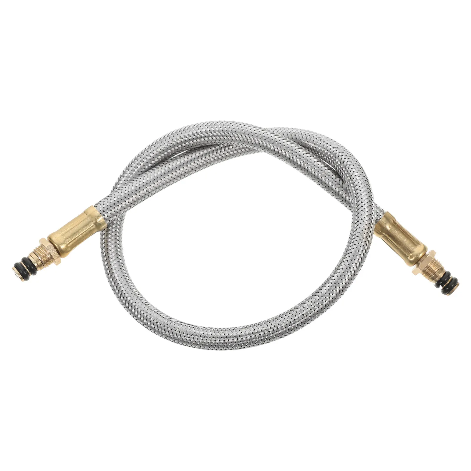 Portable BBQ Gas Stove Extension Hose for Camping – Flexible Propane Connector with Flat Canister Burner