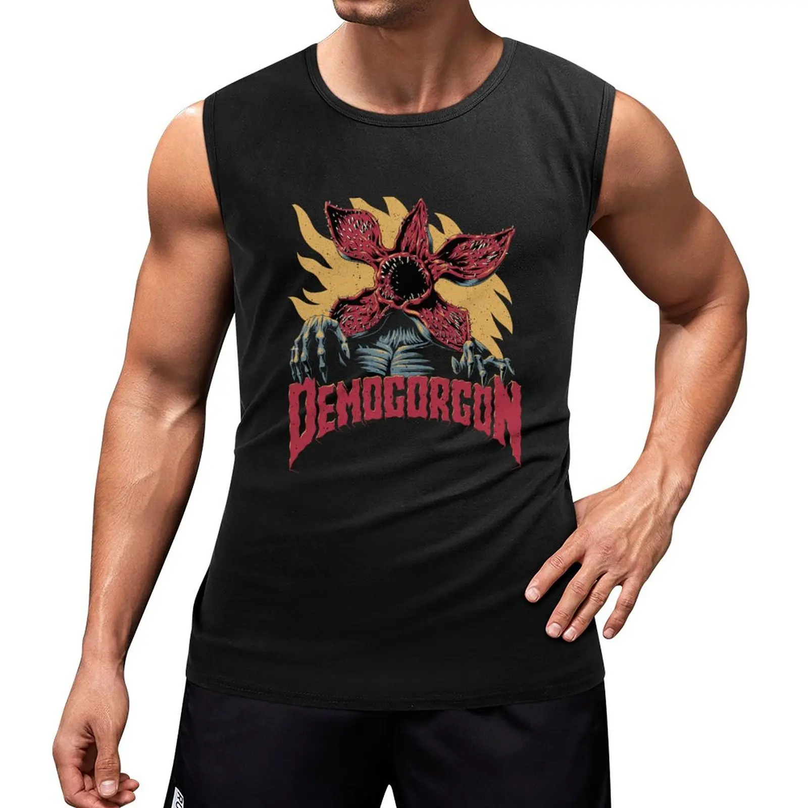 

Demogorgon Tank Top gym shirt man Men's sleeveless gym shirts man vest Men's gym articles