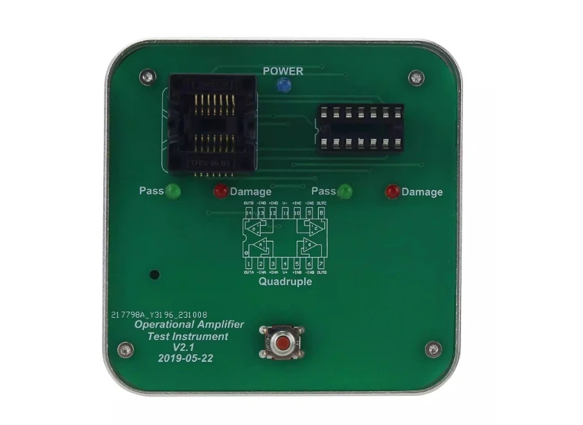 

5.5V-28V Operational Amplifier Tester Instrument OP AMP Tester Suitable for Single & Dual OP AMP