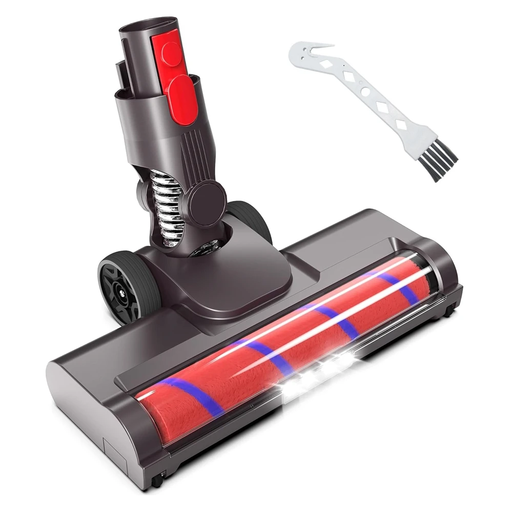 M17K-استبدال رأس فرشاة دوارة ناعمة مع ضوء LED لدايسون V15 V8 V7 V10 V11 مكنسة كهربائية مرفق أرضية من الخشب الصلب