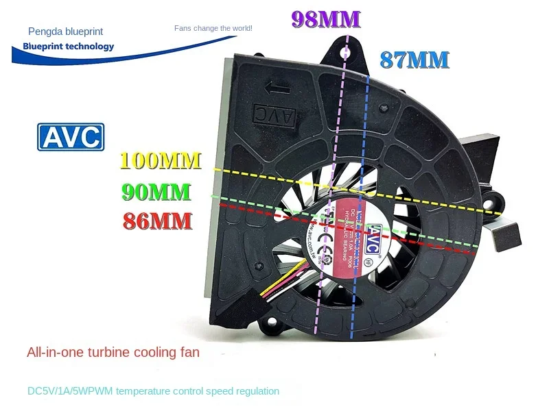 

Brand New & Original Baza0920r5u 5 V1a Hydro Bearing HP All-in-One Turbine Blower Cooling Fan