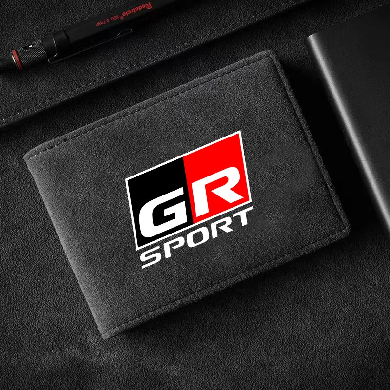 

1 шт., автомобильный держатель для водительских прав, сумка для карт из искусственной кожи для TOYOTA GR Yaris Sport Gazoo Racing Corolla Supra 86 Hilux C-HR RAV4 Prius