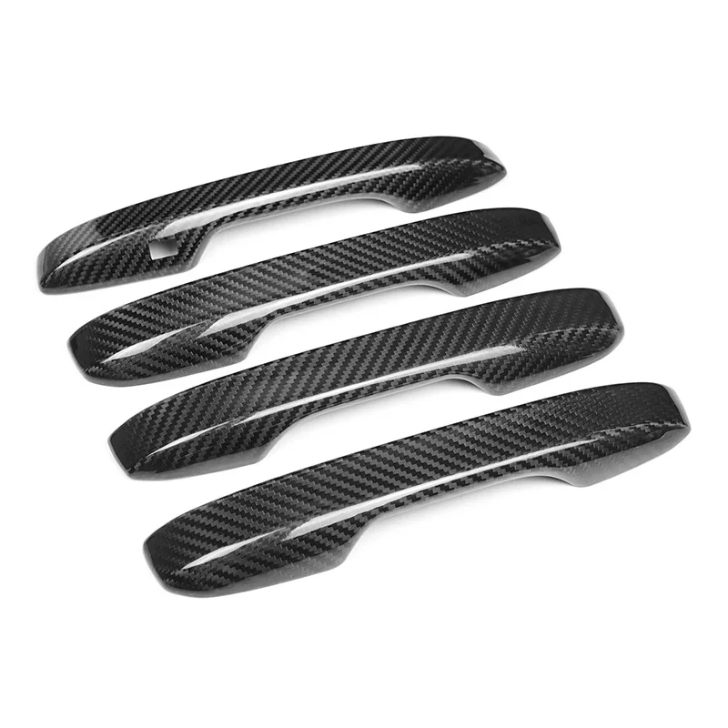 Genuine Dry Carbon Fiber Door Handle Cover, Car Exterior Modification Decorative Trim, Styling Upgrade Parts