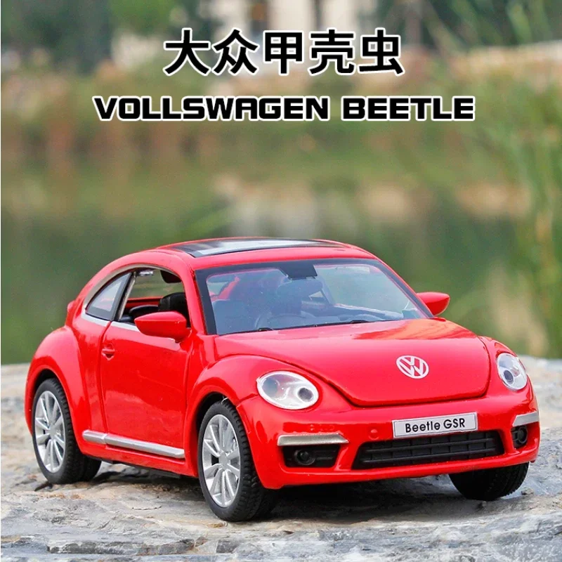 1:32 VOLKSWAGEN Beetle GSR High Simulation Diecast Car Metal Alloy Model Car Children's toys collection gifts