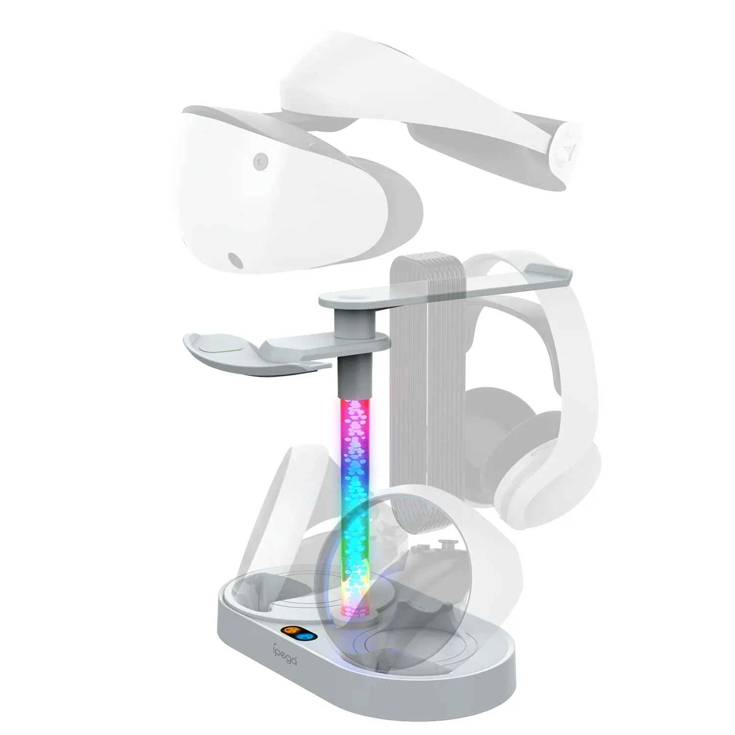 Controller Charging Dock Station for PS VR2 with RGB Light VR Display Accessories
