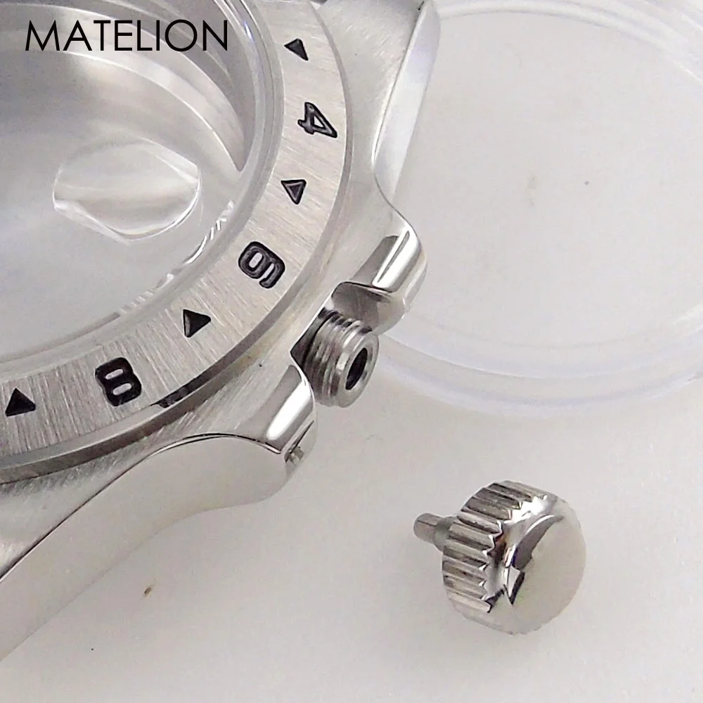 Dive GMT Watch Case MOD for NH34 NH35 NH36 NH38 NH70 NH71 NH72 EAT2824 PT5000 SW200 20BAR Waterproof Sapphire Jubilee Strap 40mm