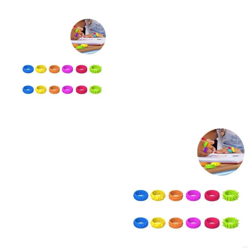 

Meditation Sensory Rings for Kids 3+ and Adults Calming Toy for Stress Relief Anxiety ADHD Autism Use