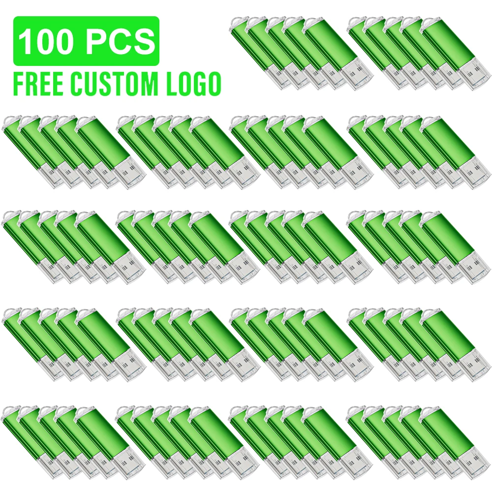 

100 шт./лот, цветной USB-флешка, оптовая продажа, 4 ГБ, 8 ГБ, 16 ГБ, 32 ГБ, флэш-накопитель, 64 ГБ, 128 ГБ, USB-накопитель, бесплатный лазер