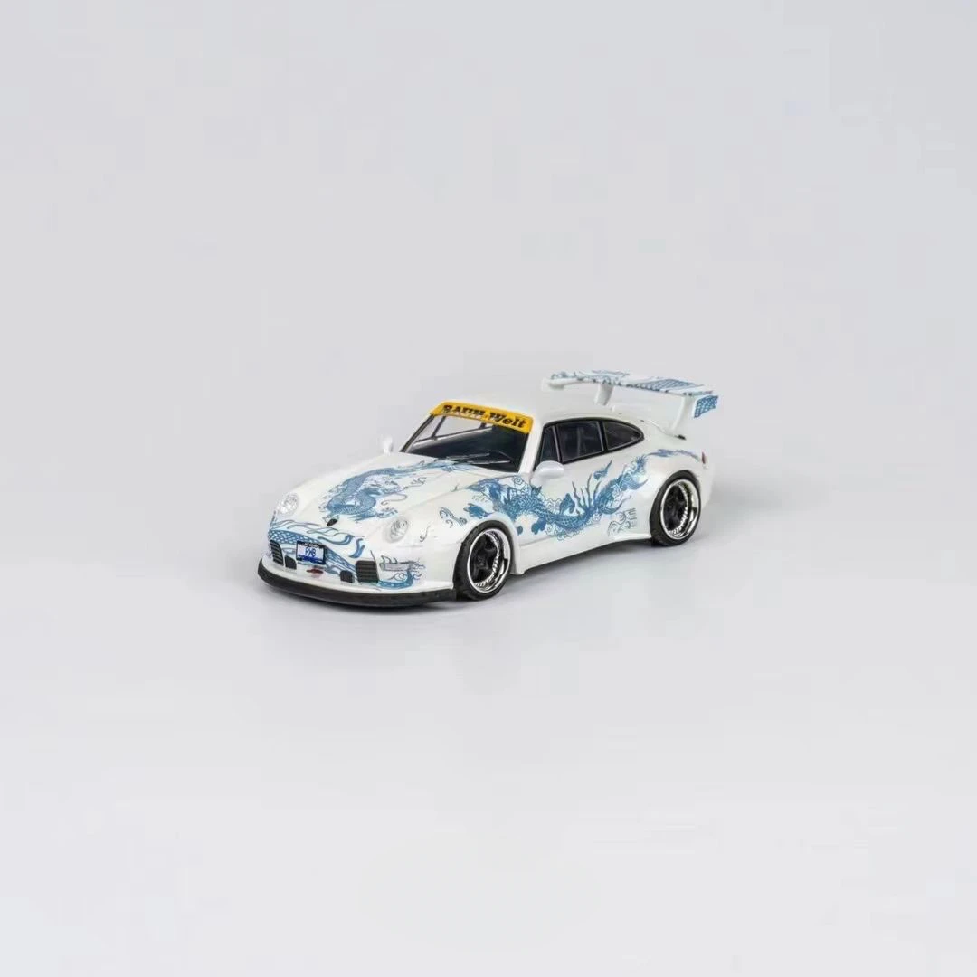 1:64 Porsche RWB 993 964 Luminous Dragon Alloy Car Model Collection