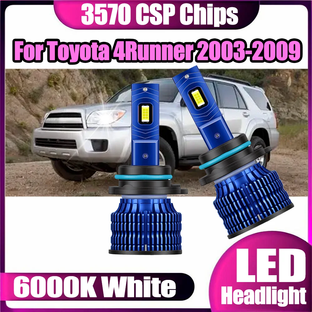 

2 шт. светодиодные фары Canbus без ошибок, 150 Вт, 9006, 6000K, белые, с чипами CSP, 12 В, для Toyota 4Runner 2003-2009