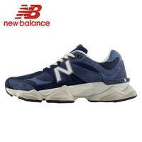 Original NewBalance NB9060 Non-Slip Lightweight Sports Casual Shoes Light Grey Men's and Women's Unisex Sneakers U9060EEF