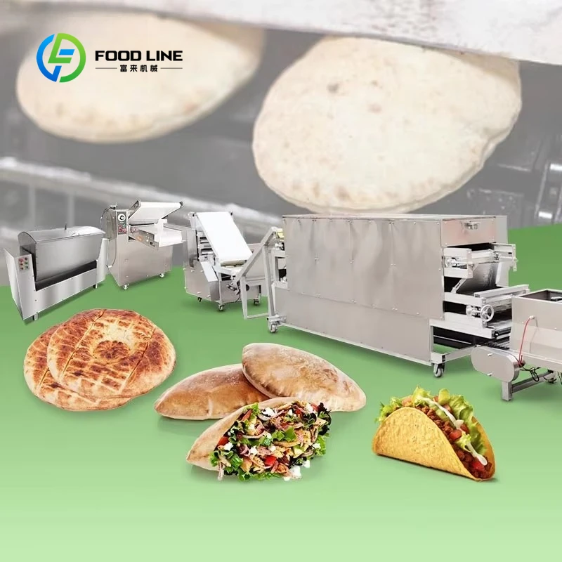 Pita Bread Making Machine Customized Automated Full Automatic Arabic Bakery Production Line Factory Price High Efficiency