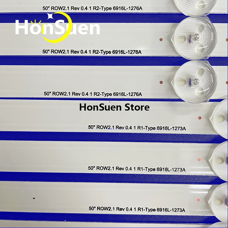 Tira de luces LED de retroiluminación, accesorio para televisor de 50 ", 50LN5400 50LA620V 50LN577S 50LA620S 50LN575 50LN578 50LN570 50LA620 50LA613 50LN5200, 12 piezas
