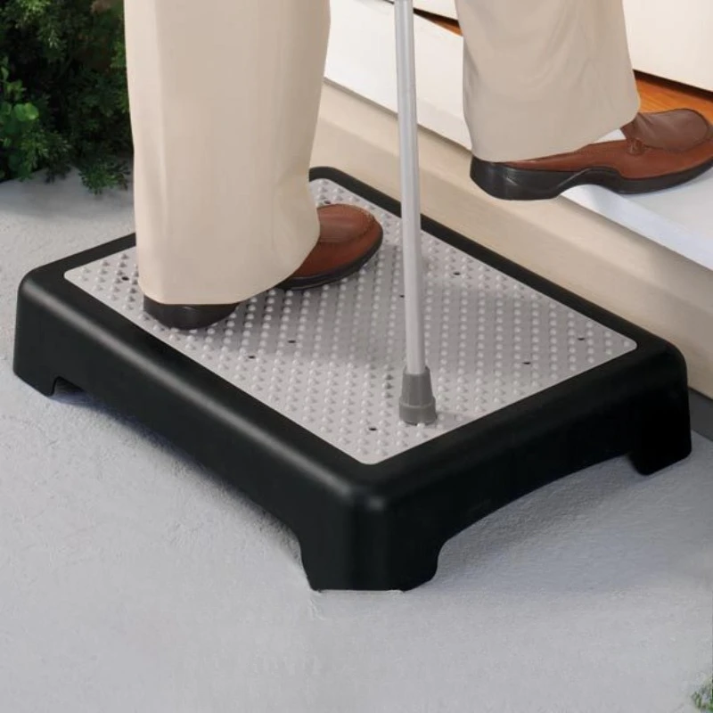 Step Stools & Step Ladders Kitchen Furniture, Anti‑Slip Outdoor Half‑Step Ladder, Stackable Plastic Auxiliary Step Stool