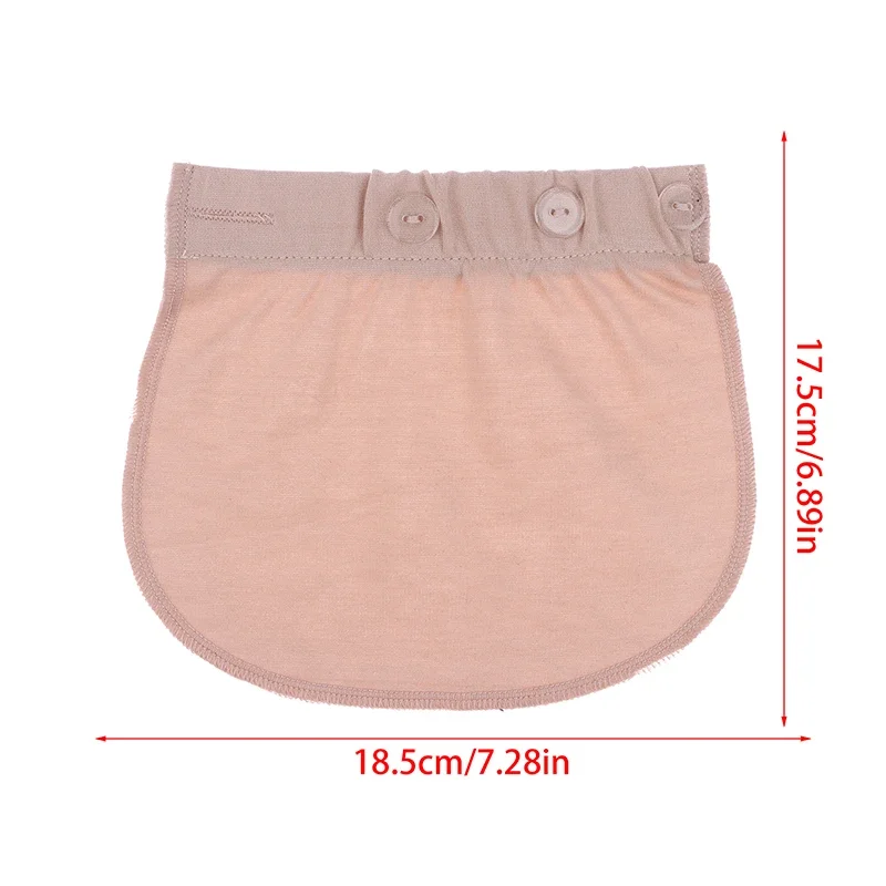 1 قطعة حزام الخصر للحمل الأمومة قابل للتعديل بنطال مرن إطالة زر ممتد لملحقات الأمومة