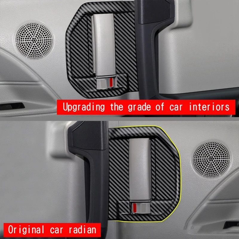 2 Stück innere Hintertür Schüssel Rand dekorative Streifen Kohle faser Muster für Toyota Siena