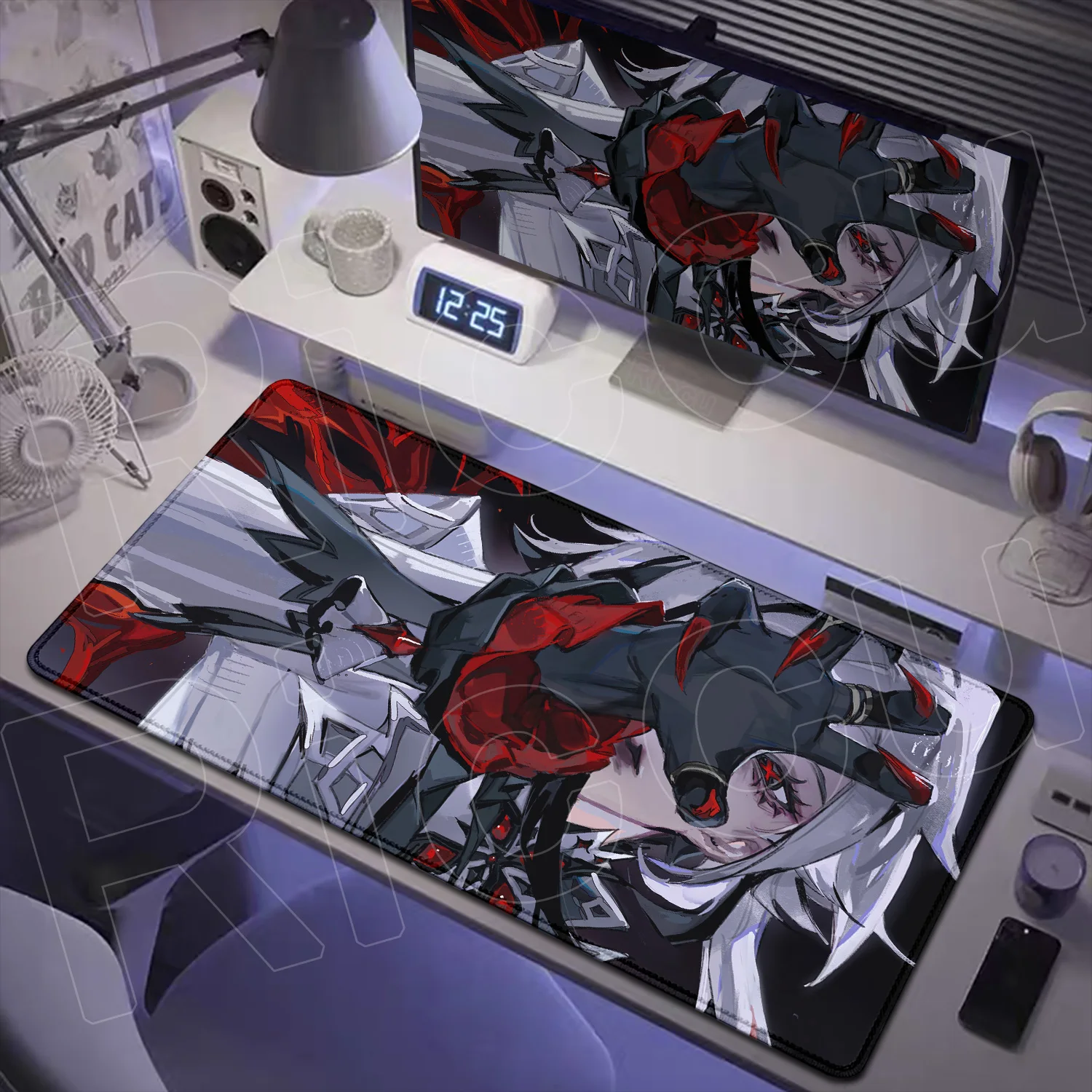 

Gaming Genshin Impact Arlecchino Mousepad Natural Rubber Office Table Pad Xxl Speed Computer Stitch Edge Anime Keyboard Mice Mat