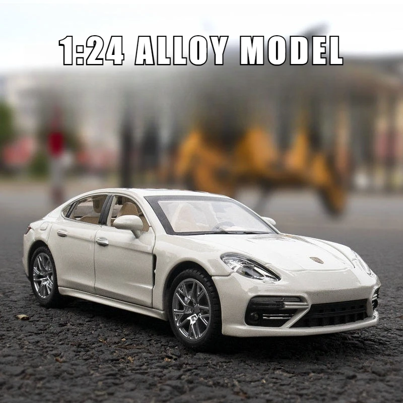 

1:24 Panamera Alloy Car Model Diecasts Metal Toy Luxy Car Model Simulation Sound and Light Collection Childrens Gift