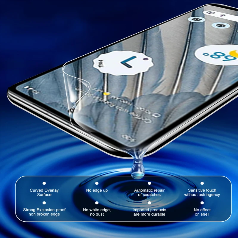 Мягкая Гидрогелевая пленка для фронтального экрана Google Pixel 7a, 6,1 дюйма, Gogle Pixel 7a, 7 a, Pixel7a 5G, прозрачная защитная пленка для телефона, 3 шт.