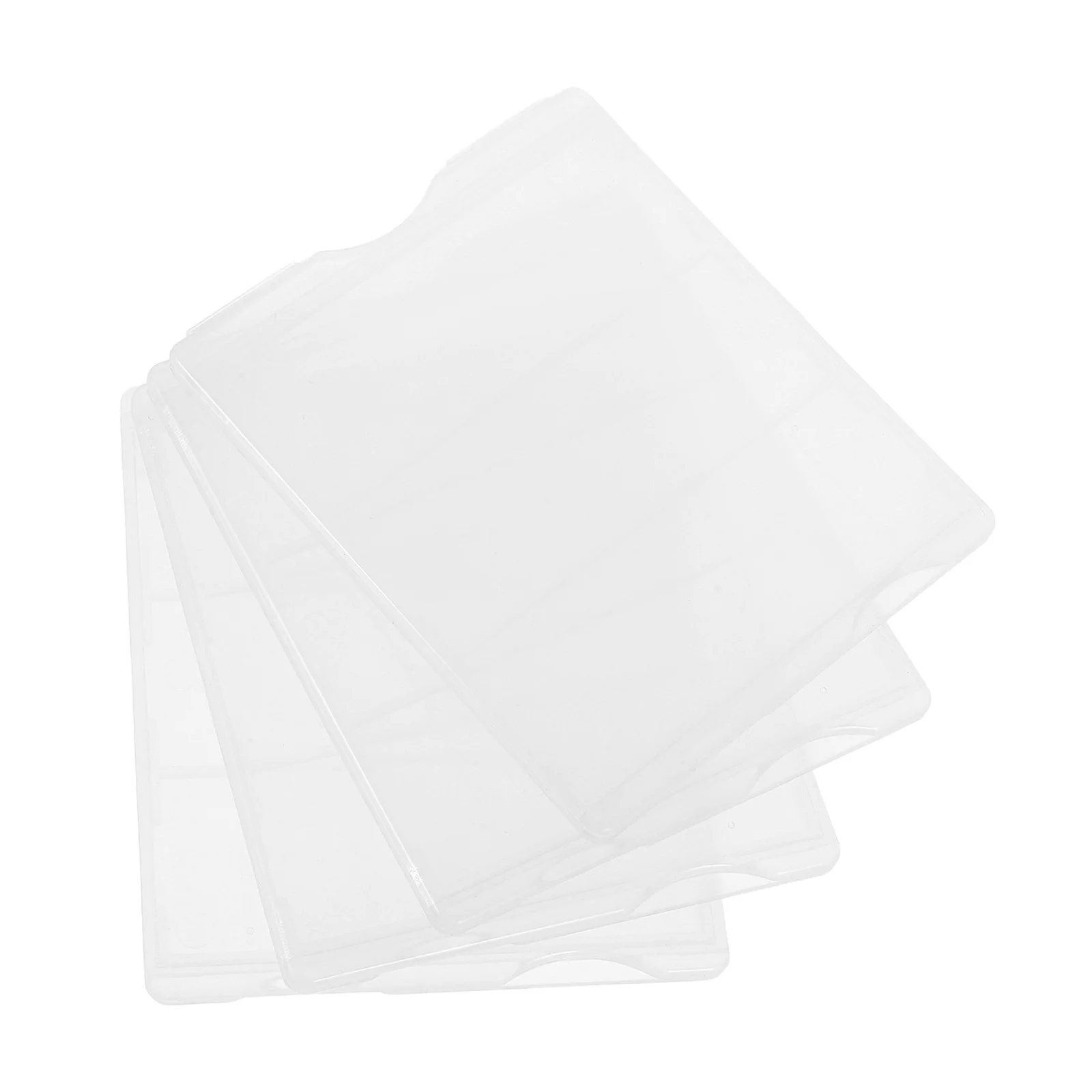 4 Pcs Microscope Laboratory Plastic Slide Holder for Glass Slides Organizer Container Accessories Case with Storage