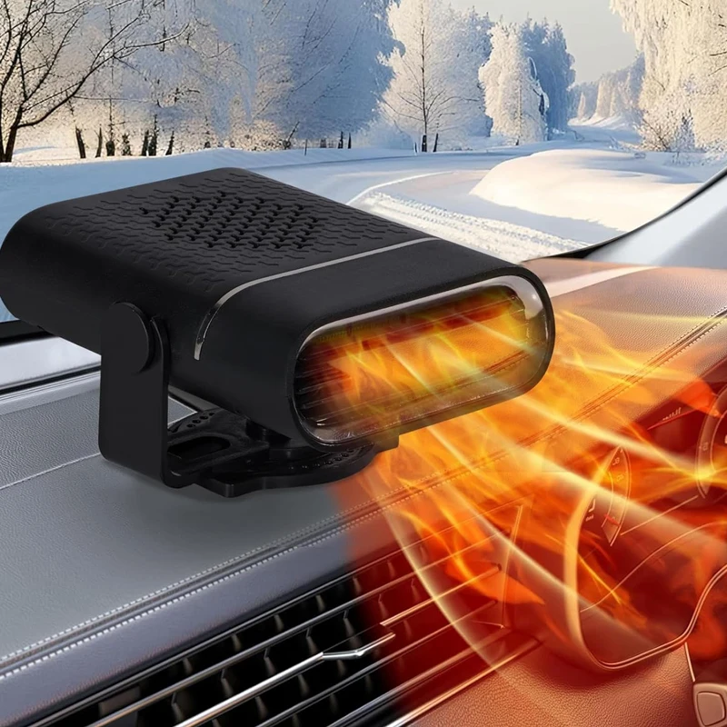 12V 24V Car Heater Fan 200W Electric Cooling Heating Auto Windshield Defroster Defogging Demister Anti Fog Heater Ventilation