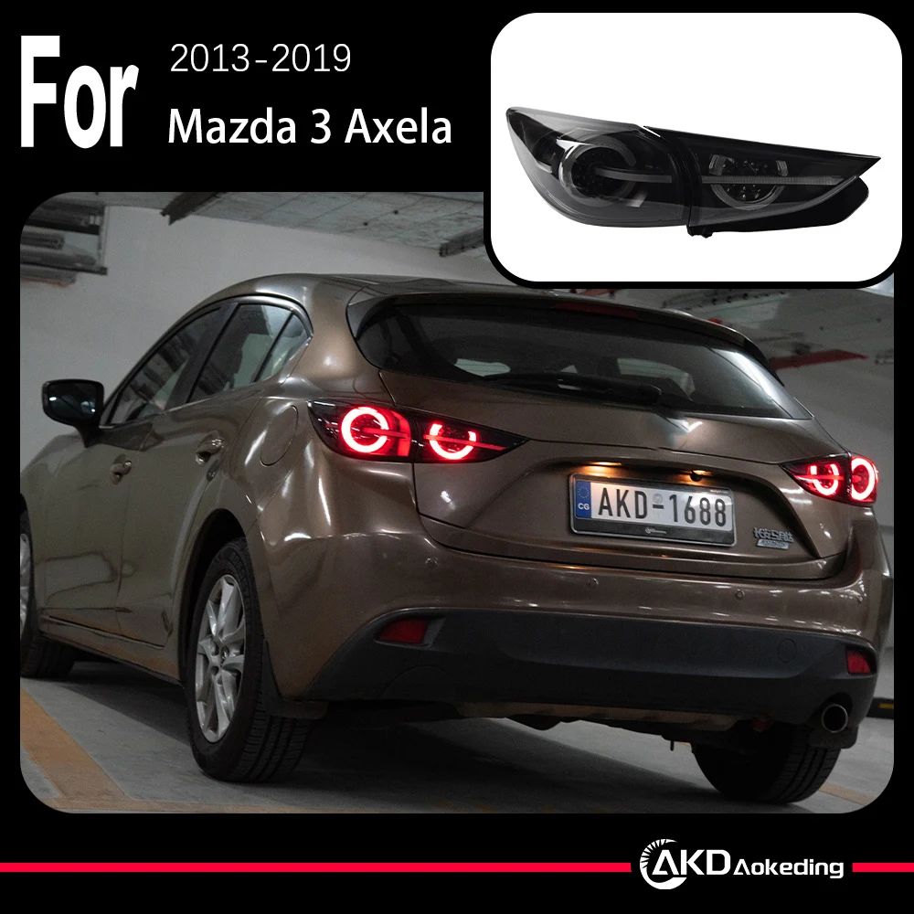 

AKD Car Model for Mazda 3 Axela LED Tail Light DRL Mazda3 DRL Dynamic Signal Reverese Automotive Accessories
