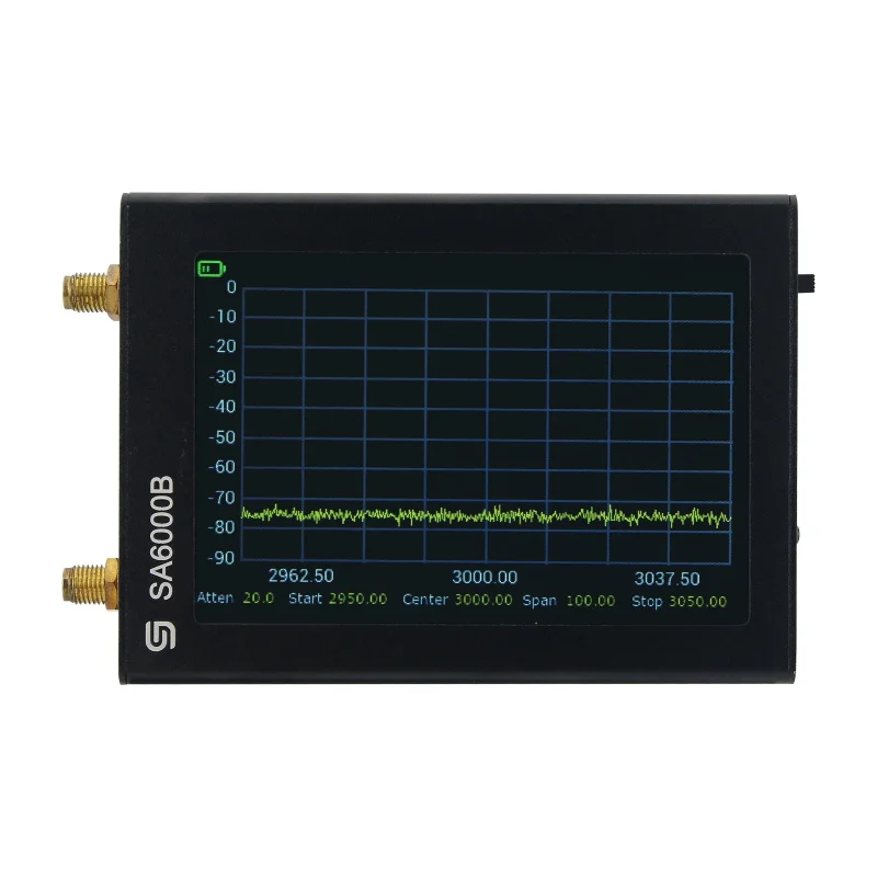 

SA6000B 2-IN-1 Handheld Spectrum Analyzer Signal Generator RF Power Detector with 800MHz Below Low Frequency Antenna