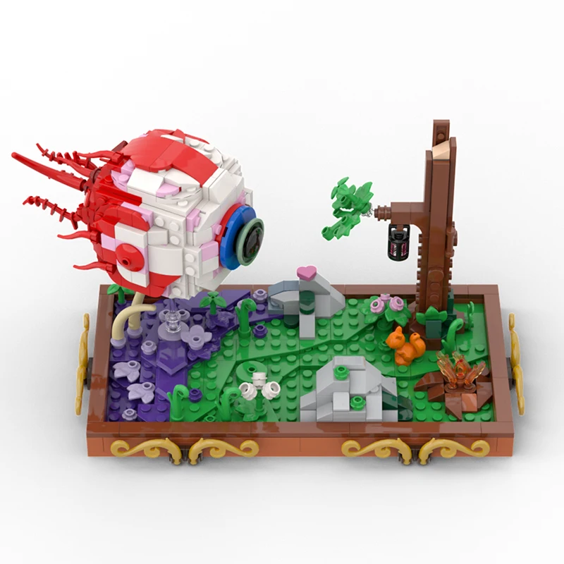 ตัวต่อ Eye of Cthulhu MOC, ตัวละครศัตรูแบบพิกเซลอาร์ตพร้อมหนวด, สัตว์ประหลาดจากเกมผจญภัย DIY สำหรับนักสะสม