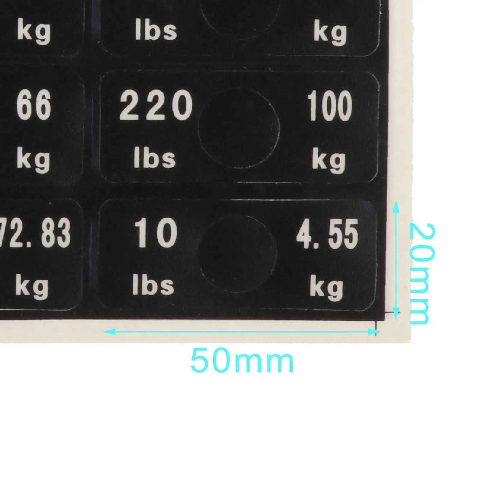 

Weight Stack Labels PP Durable Number Stickers Fitness Equipment Accessory for Gym Workout Machine Identification