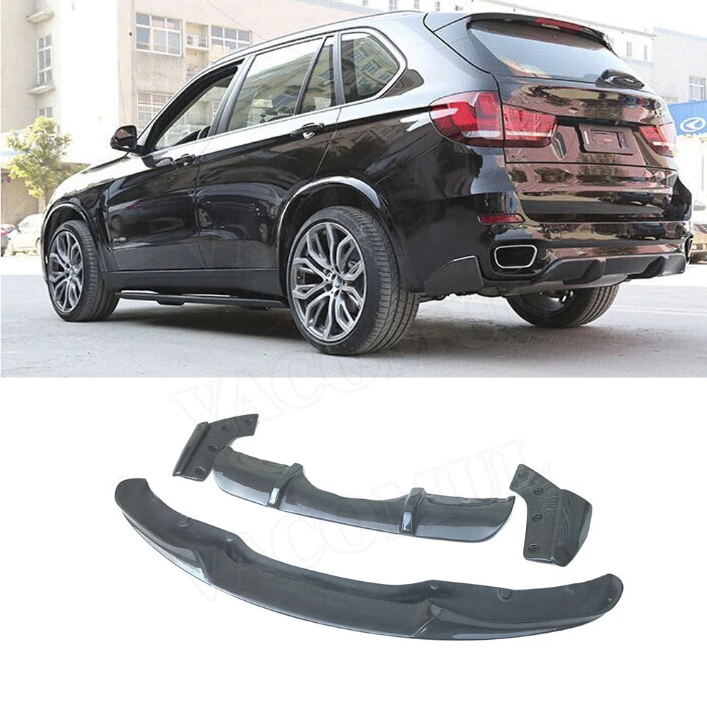 

VACOMUL Carbon Fiber Front Lip Spoiler Rear Lip Diffuser Splitters For BMW X5 F15 M-Tech M Sport 2014-2018 FRP Bumper Guard