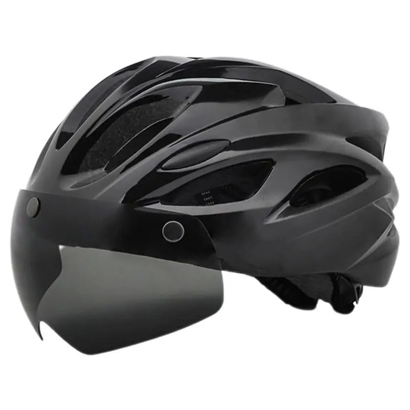 

Riding Helmets Bicycle Helmets With Rear Light Magnetic Goggles Adjustable Cycling Helmets With Magnetic Goggles Breathable