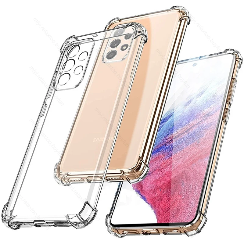 Transparent Air-bag Shockproof Coque For Samsung Galaxy A13 A23 A33 A53 A73 5G A 53 33 23 2022 Case Soft Silicone Protect Fundas