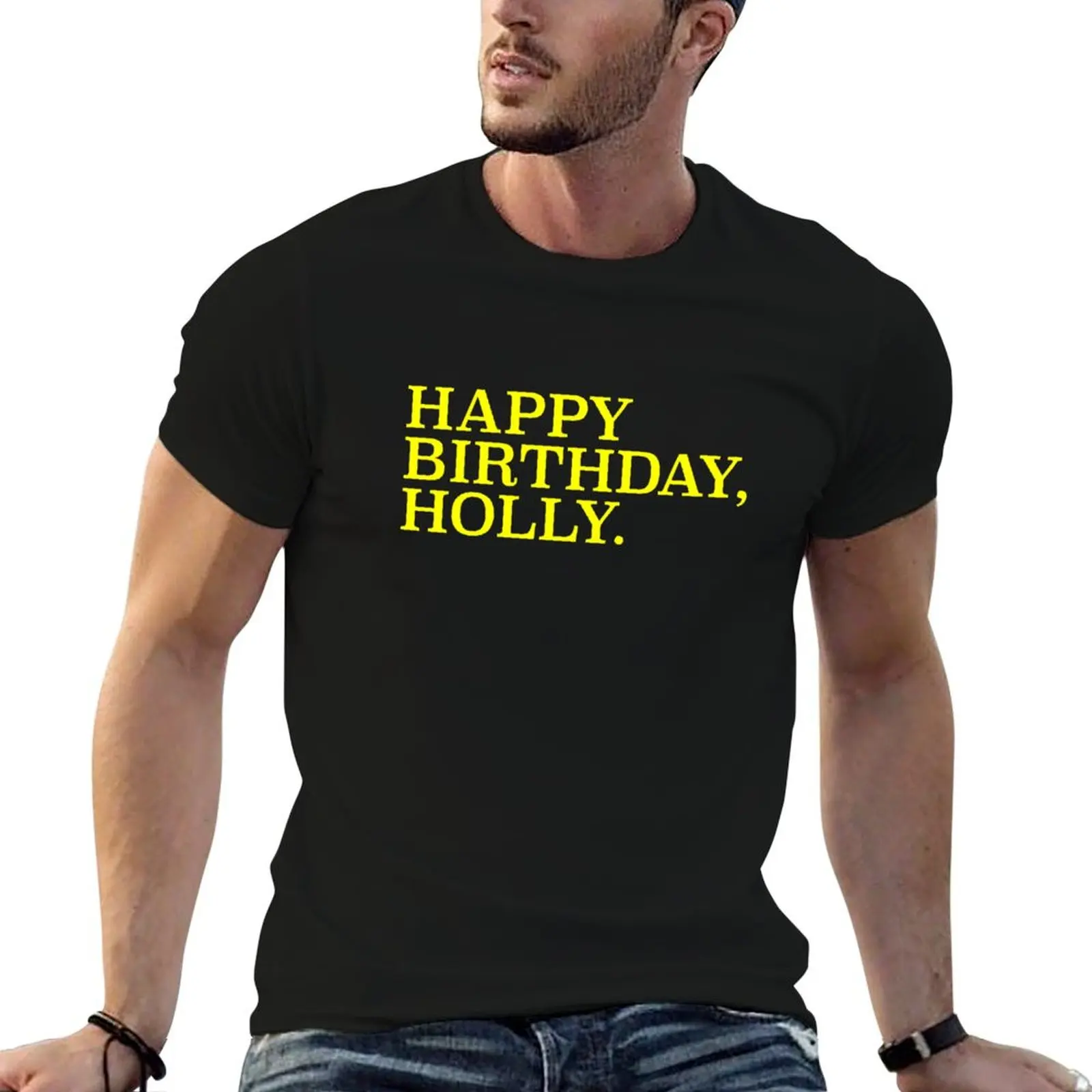 Happy Birthday Holly - Reply All Email T-Shirt Comfortable Work Wear Tee