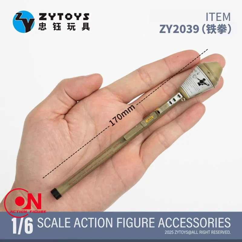 ZYTOYS ZY2039 1/6 Scale Panzerfaust สงครามโลกครั้งที่สองเยอรมัน Anti-Tank Grenade Launcher อาวุธพลาสติกรุ่น 12 ''Action รูปตุ๊กตา