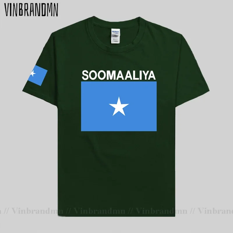 Somalia Somali T shirts Men Newest Fashion Jerseys Nation Team 100% Cotton T-shirts Clothing Tees Country Flag Soomaaliya SOM SO