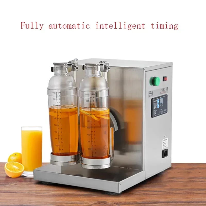 Commercial Boba Shaker Bubble Tea Shaker Double-head Pearl Milk Tea Shaking Machine Stainless Steel Milk Tea Shaker Cup