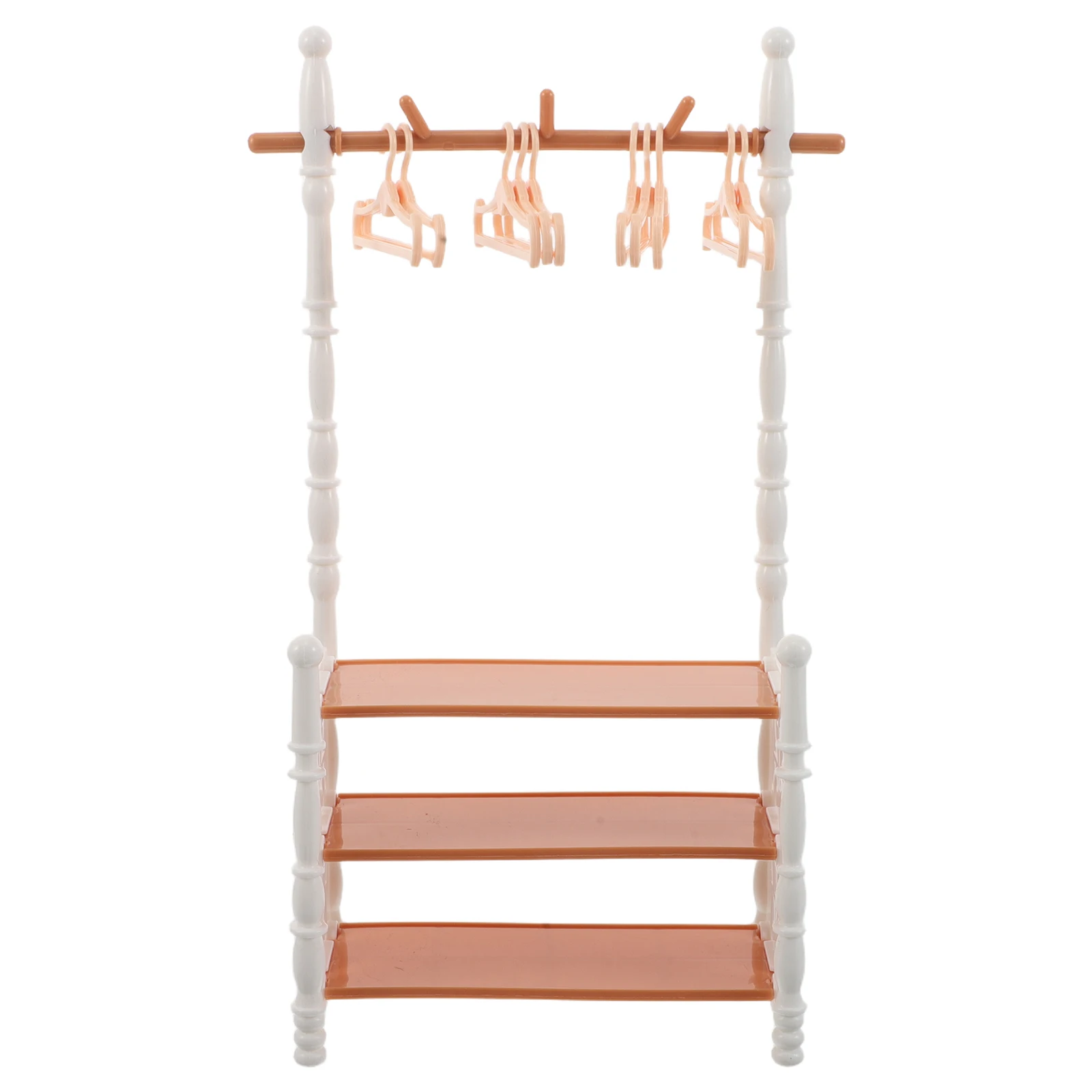 

1 set 1 Set Miniature Plastic Shoes Rack Dollhouse Shoe Cabinet For Kids Pretend Play Mini House Accessories Storage Stand